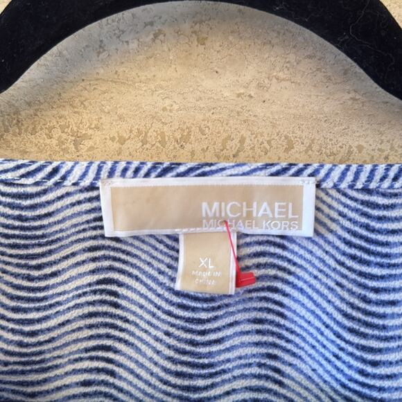 MK Michael Kors Front Tie Blouse EUC XL - Picture 3 of 5